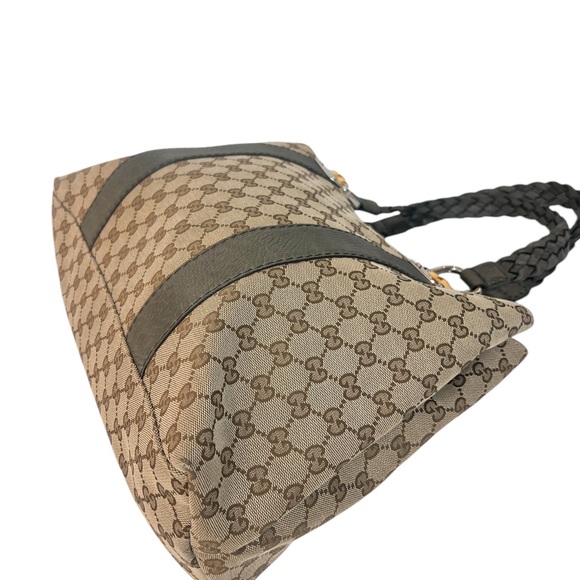 Gucci Monogram Medium Bamboo Bar Tote - Picture 11 of 15